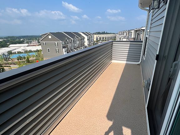 Private rooftop balcony.
