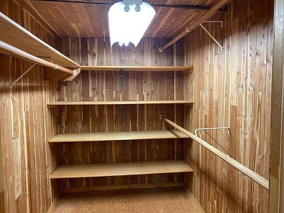 BIG cedar closet in the bed room