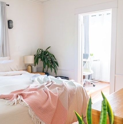 bedroom door to the office