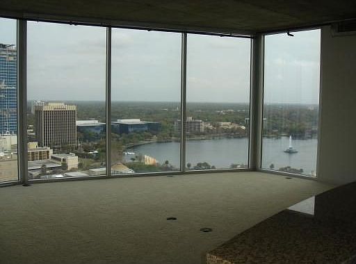 Great room w/ view of Lake Eola