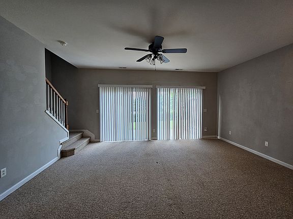 Living room with 2 large patio sliding doors