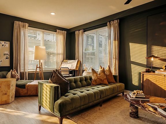 Open Concept Living Space at Asher Apartments