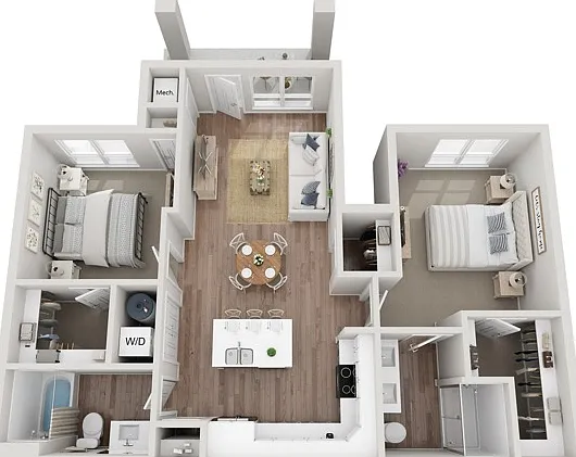 Floor Plan 2BR A | Seasons at Hoffman Estates | Apartments in Hoffman Estates, IL Floor Plan 2BR A | Seasons at Hoffman Estates | Apartments in Hoffman Estates, IL
