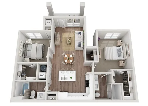 Floor plan 2BR A