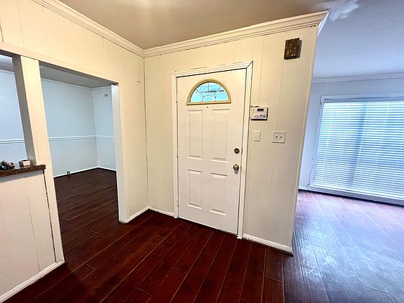 Front door to living room