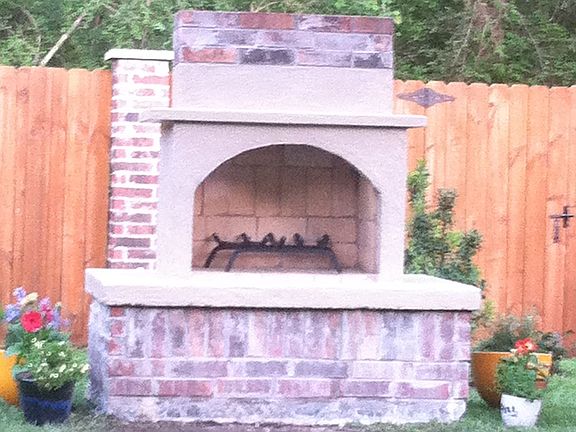 outdoor  fireplace