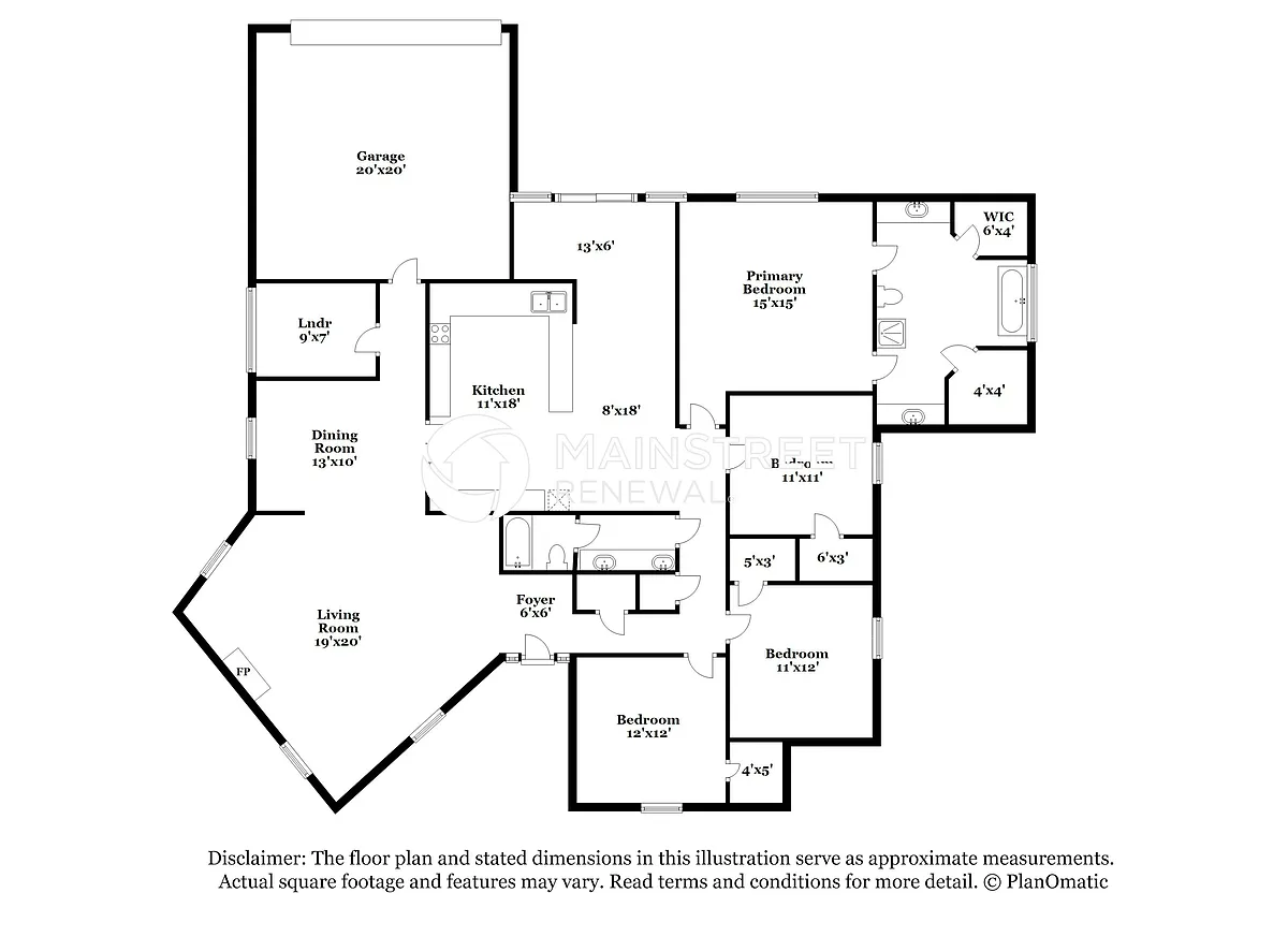 Floor Plan - 4614 Branchview Dr