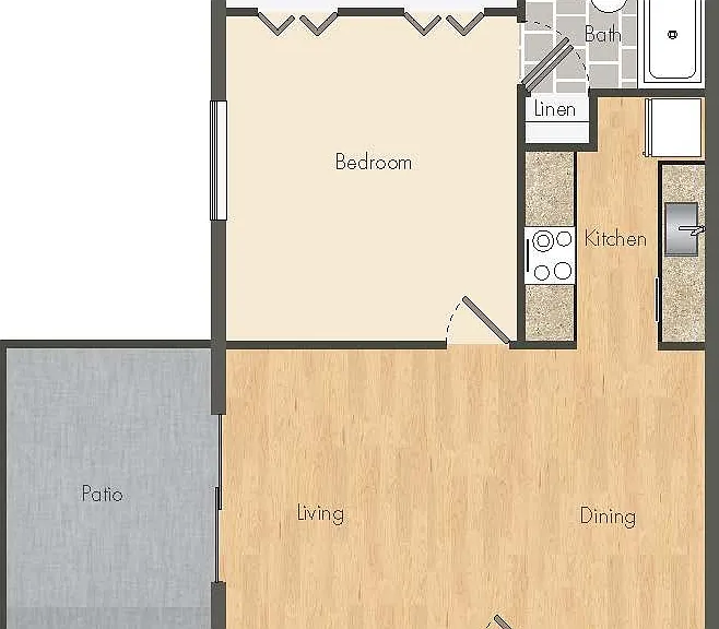 Explore the efficient layout of this cozy apartment, designed for modern living. Explore the efficient layout of this cozy apartment, designed for modern living.