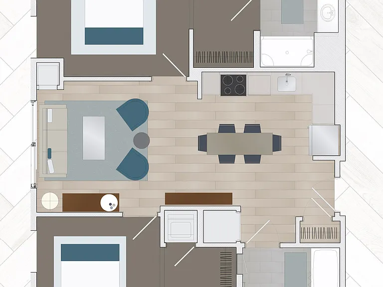 B2BB floor plan One Beachmont