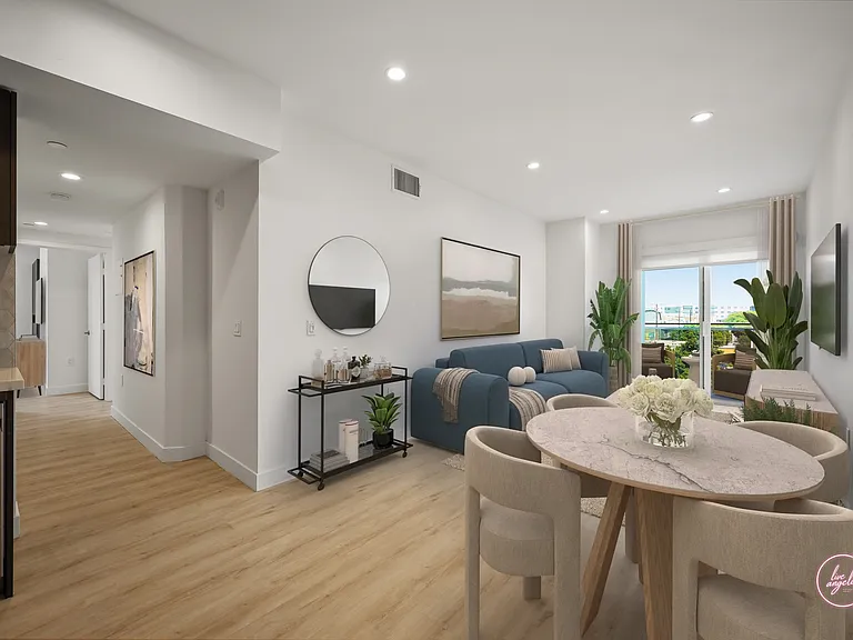 Dining and Living Room Area with Patio - Stevie Floor Plan
