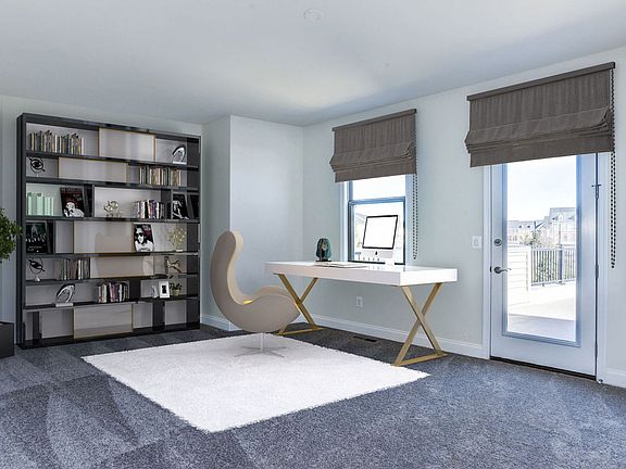 Cousteau Bedroom Office Virtually Staged