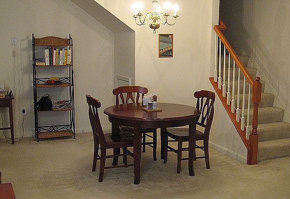 Open dining room