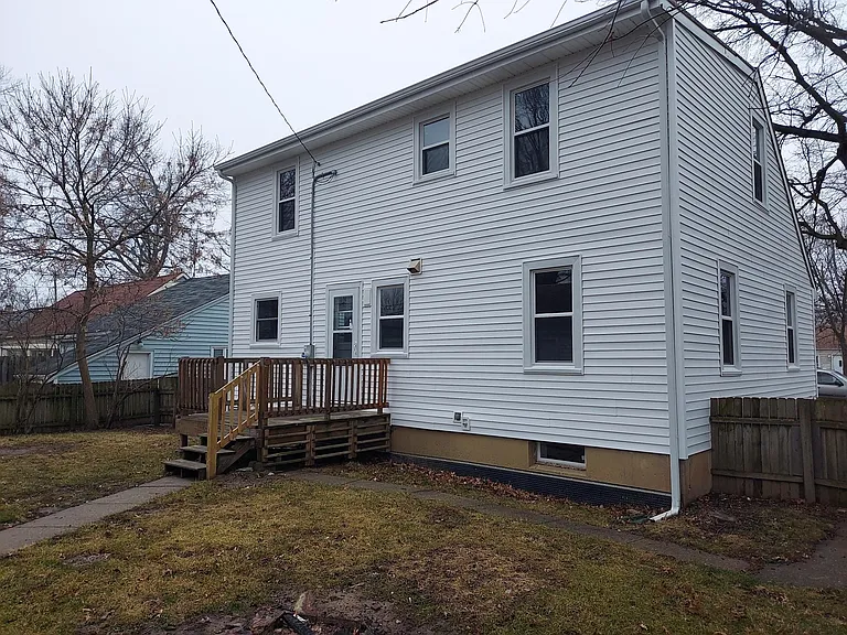Rear of house