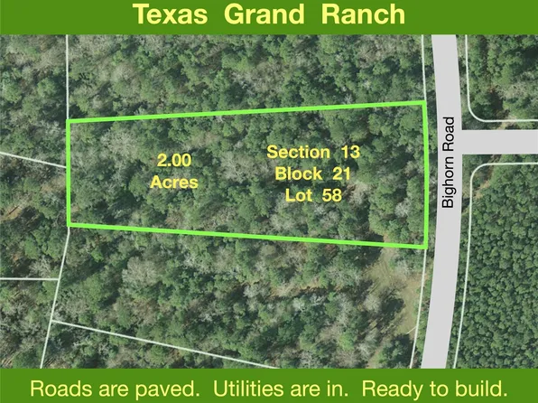13-21-58 Bighorn Rd Lot 58, New Waverly, TX 77358