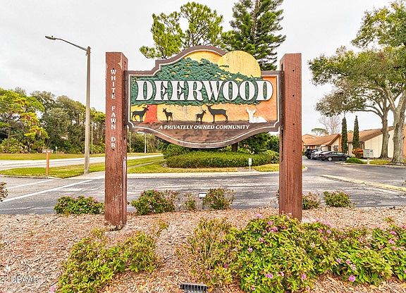 101 White Fawn Dr. Daytona Beach, FL 32114. This is the main entrance to the Deerwood community.