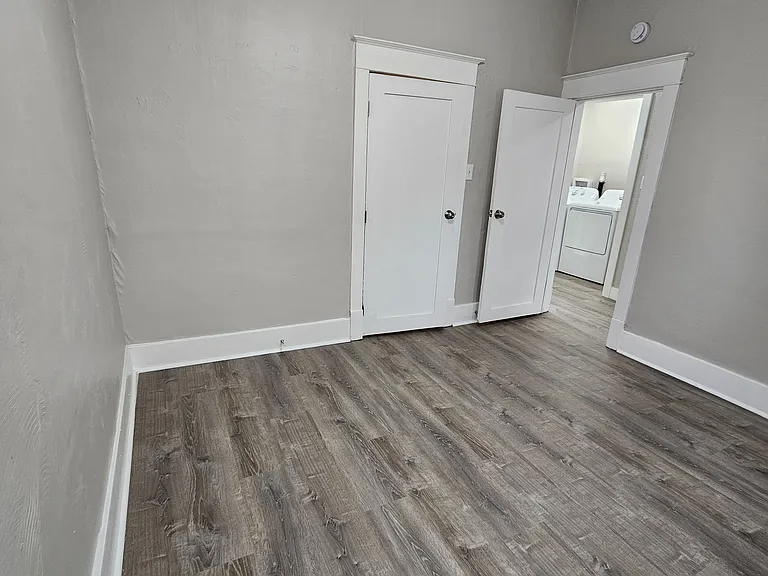 Rear Bedroom 11' x 11' with ceiling fan