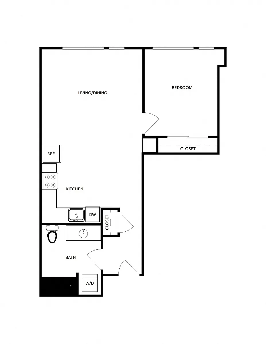 Floor plan The Eddy - 1br - C5