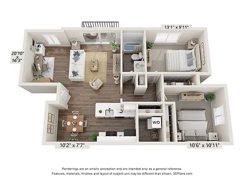 Floor plan Daffodil Deluxe at Bristol Square