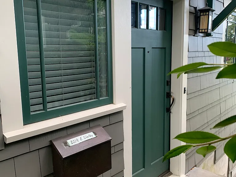 Private exterior entrance from street.