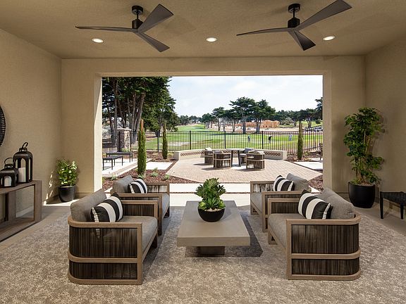 Plan 3 Model Home Backyard