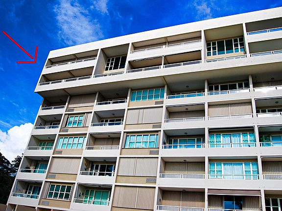 Condominium from beach