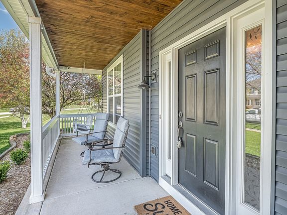 Porch and ceiling stained 2019.