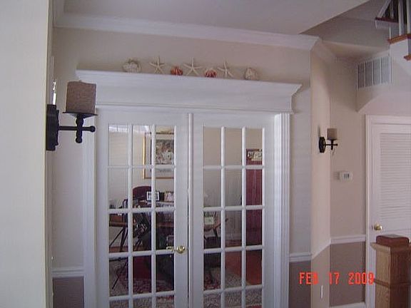 french doors to den/office