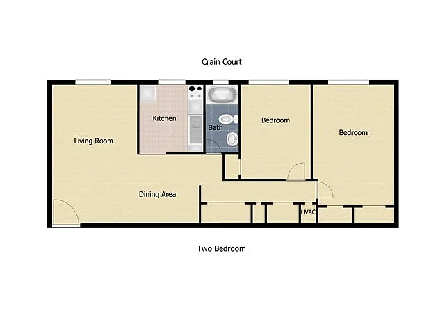 Floor plan 2 Bedroom