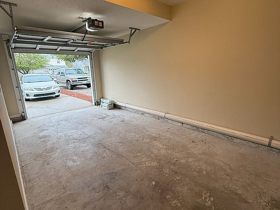 One car garage with washer/dryer hook-ups