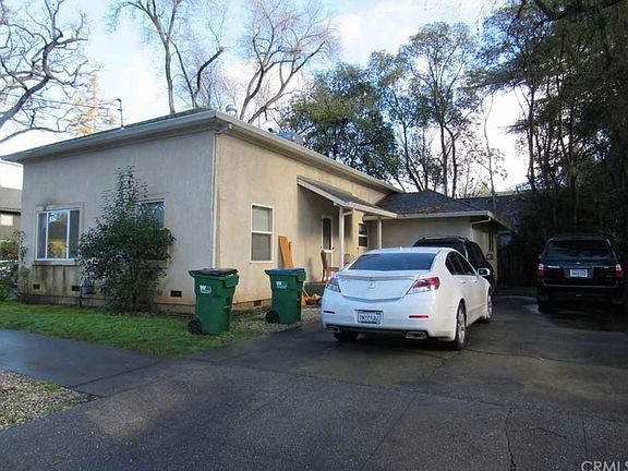 Driveway for off street parking, can easily fit four cars