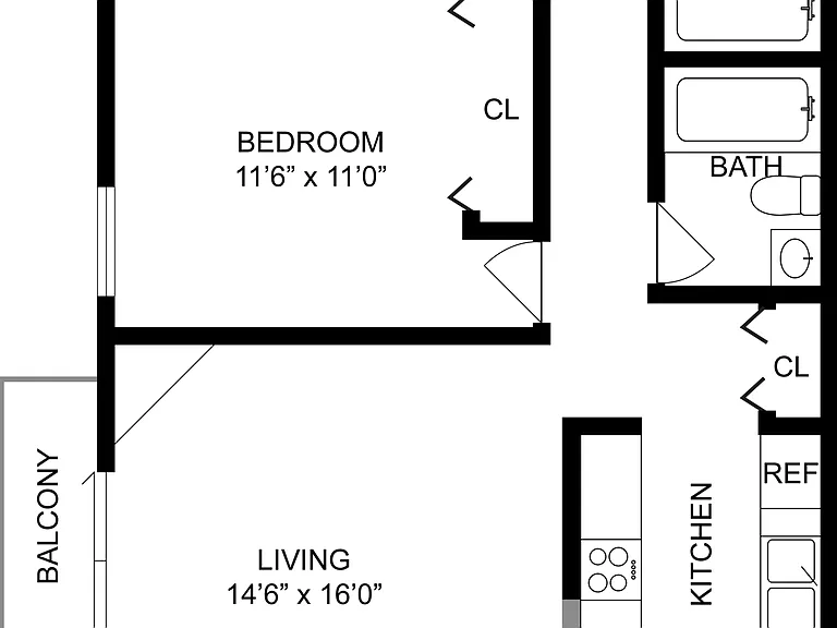 2 BR x 2 BA - A Floorplan Renovated 2 BR x 2 BA - A Floorplan Renovated