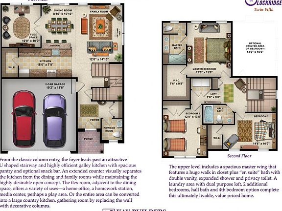 Arden Twin Villa Floorplan Rendering