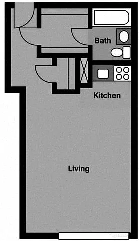 Floor plan Studio - S1P