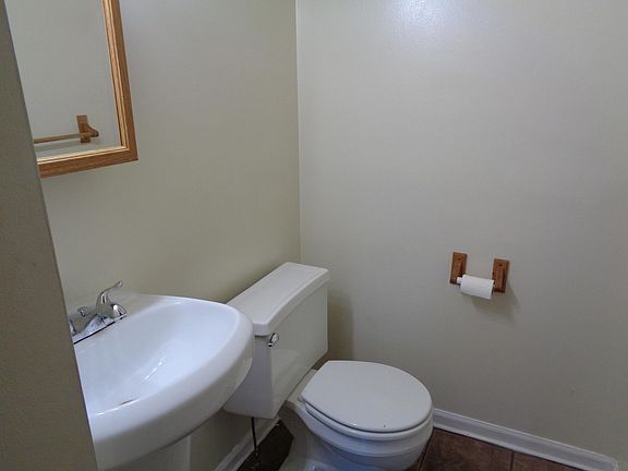 1/2 bath on first floor