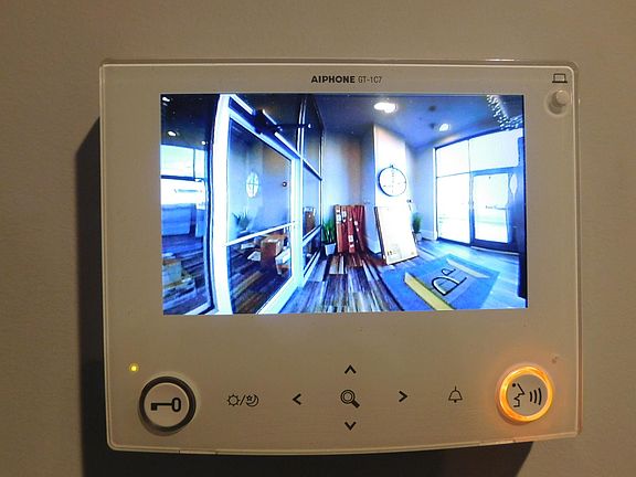 In-unit front door access video monitor