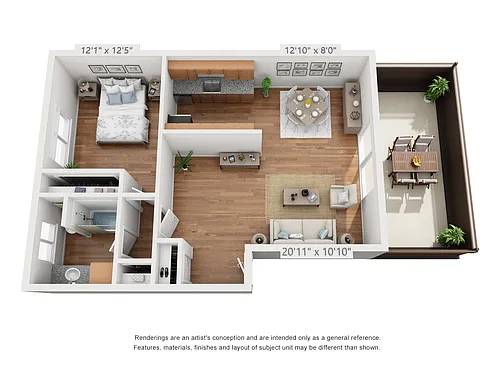Floor plan 1X1