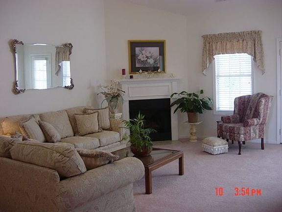 Living Room With Fireplace