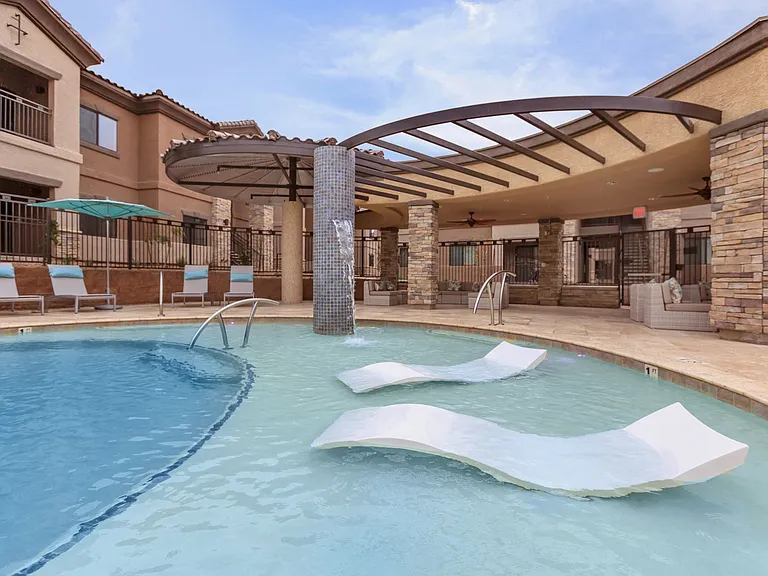 Resort style swimming pool