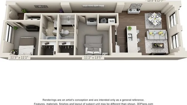 Two Bed Two Bath 1006 sqft Two Bed Two Bath 1006 sqft