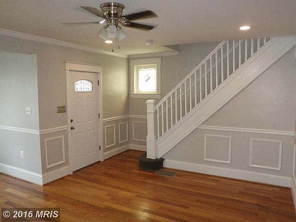 View of the main entrance,wainscot