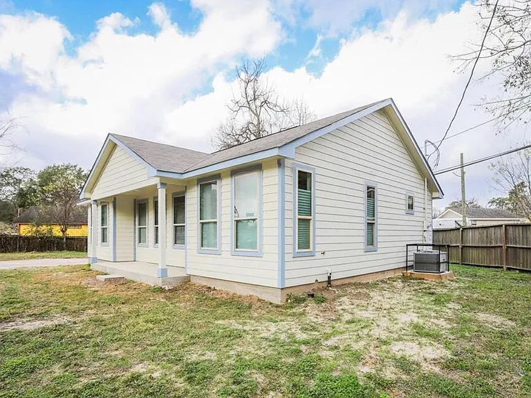 large fenced yard
