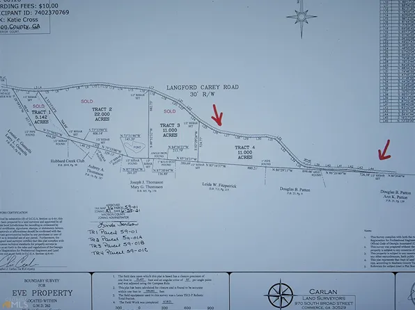 TRACT 4 Langford Carey Rd, Danielsville, GA 30633