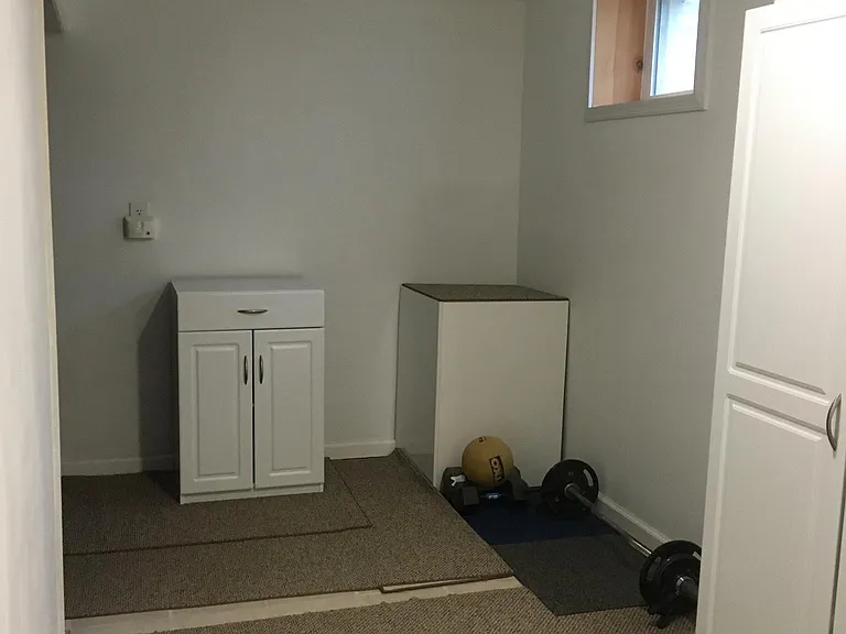 Basement storage space