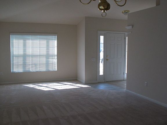 view from dining to front door 