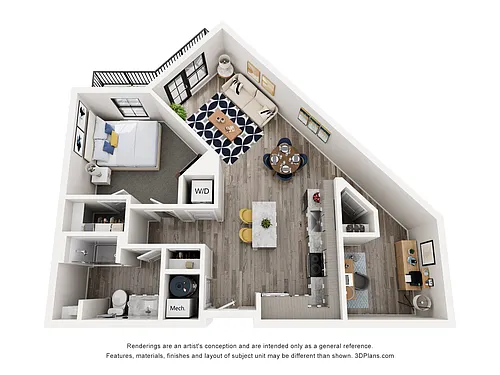 Floor plan Stern Watch - B1.A