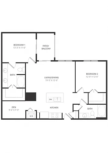 Floor plan The Van Zandt