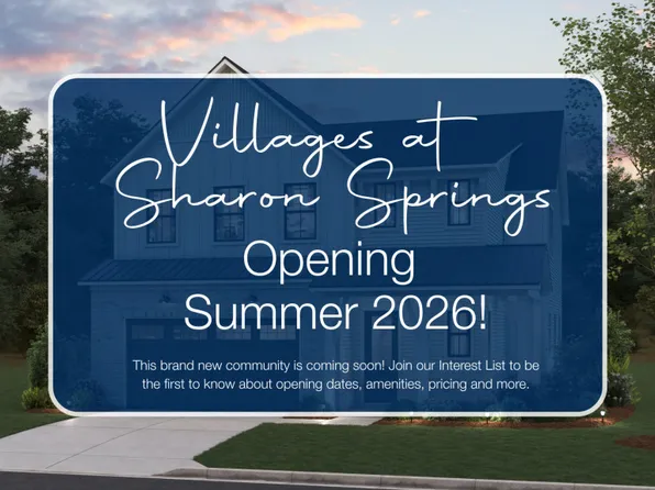 Homes Available Soon, Villages at Sharon Springs