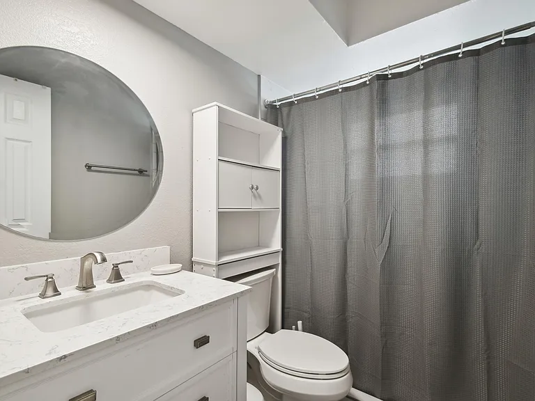 Totally updated bathroom with shower