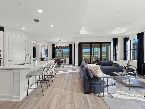 This new home offers open concept living