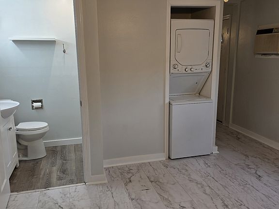 Bedroom, bathroom, laundry